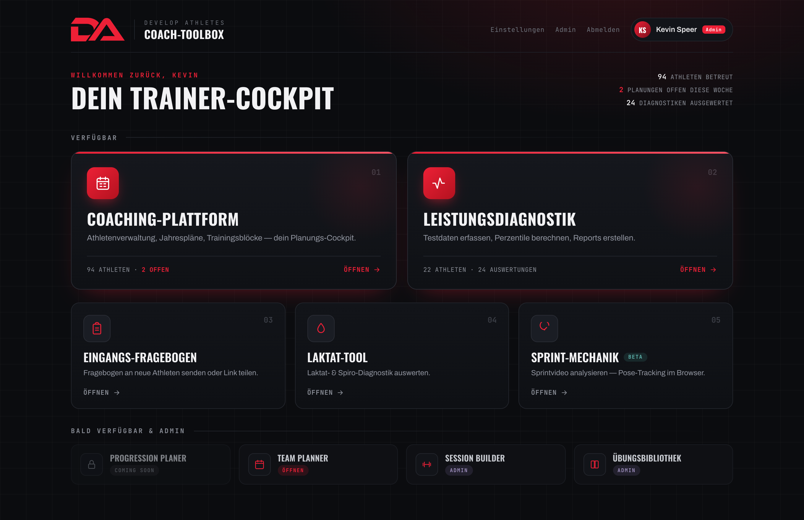 Develop Coaches — Trainer-Cockpit